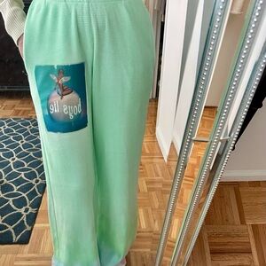Boys Lie Mint Green Waffle-Knit Top with Embroidered Angel Patch